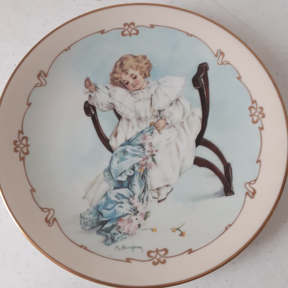Maud bogart decorative vintage plate